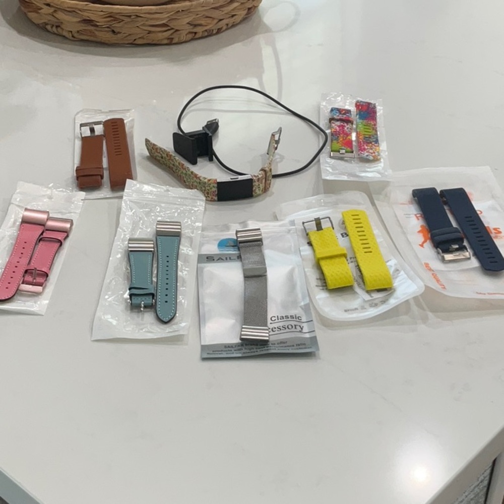 Fitbit Charge 2 with 8 Colorful Watch Bands Collection